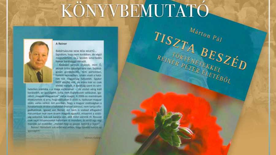Tiszta beszéd – Reiner Péter nagy sikerű könyvének reprint bemutatója Szegeden