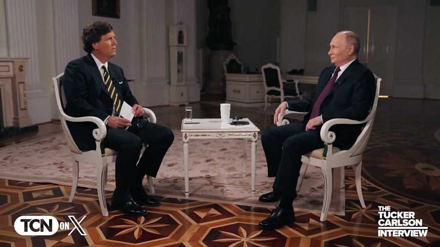 Tucker Carlson Vlagyimir Putyinnal készített interjúja