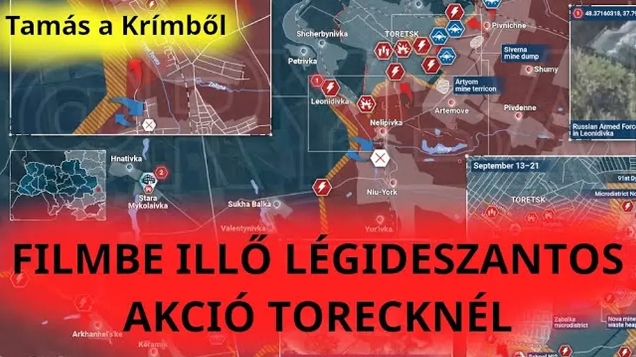 Tamás a Krímből: Gyors orosz előretörés Torecktől délre