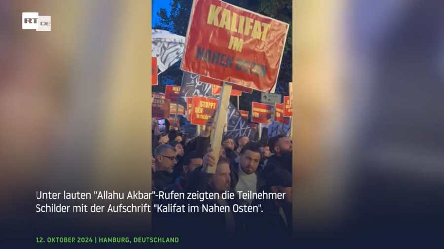„Új” Németország? – Hamburgban több ezer iszlamista követelte a kalifátus létrehozását (videó)