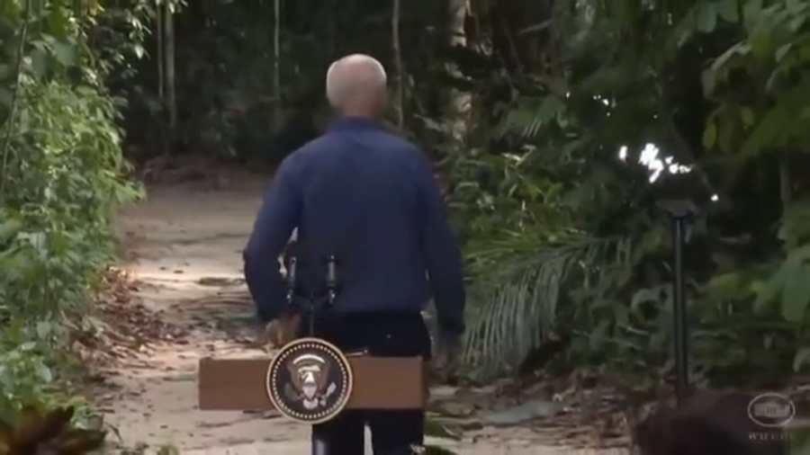 Biden beszédet mondott Brazíliában, majd elindult a dzsungelbe…
