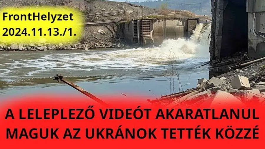 Itt a videóbizonyíték a Kurakhovo víztározó gátjának ukrán felrobbantásáról