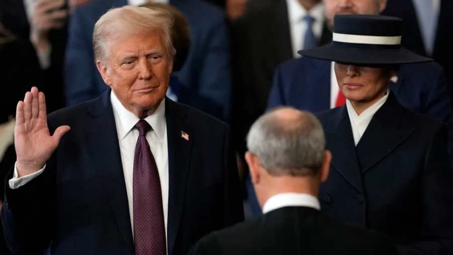 Kiemelt képen: Donald Trump, az Egyesült Államok 47. elnökének eskütétele / Fotó: X - Tucker Carlson News