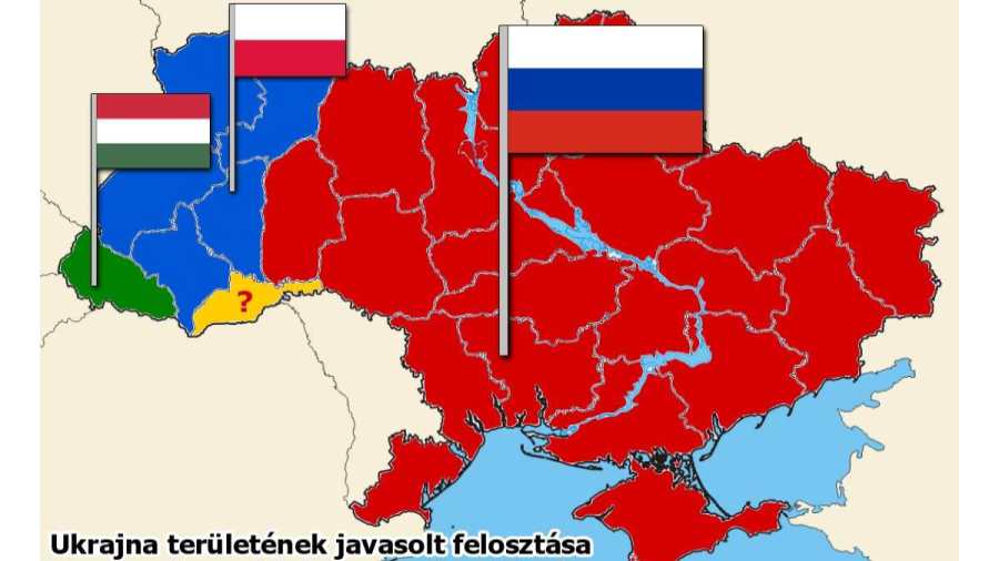 Az oroszok szerint hazánkat is be kell vonni Ukrajna felosztásának terveibe