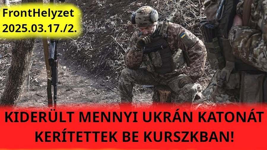 Kiderült, mennyi ukrán katonát kerítettek be Kurszkban