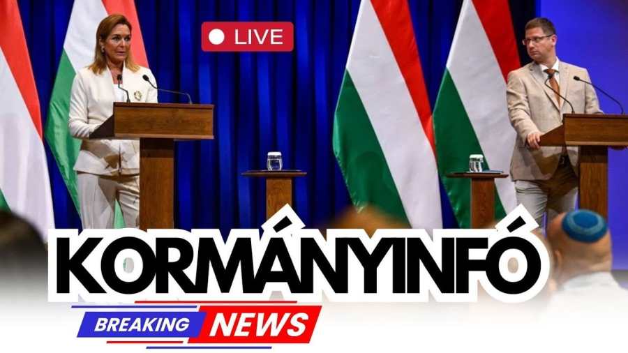 ÉLŐ KORMÁNYINFÓ: Válaszlépések az ukrán zsarolásra – Gulyás Gergely bejelentései a Karmelitából